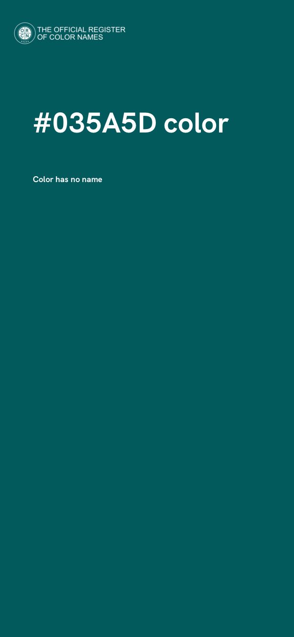 #035A5D color image