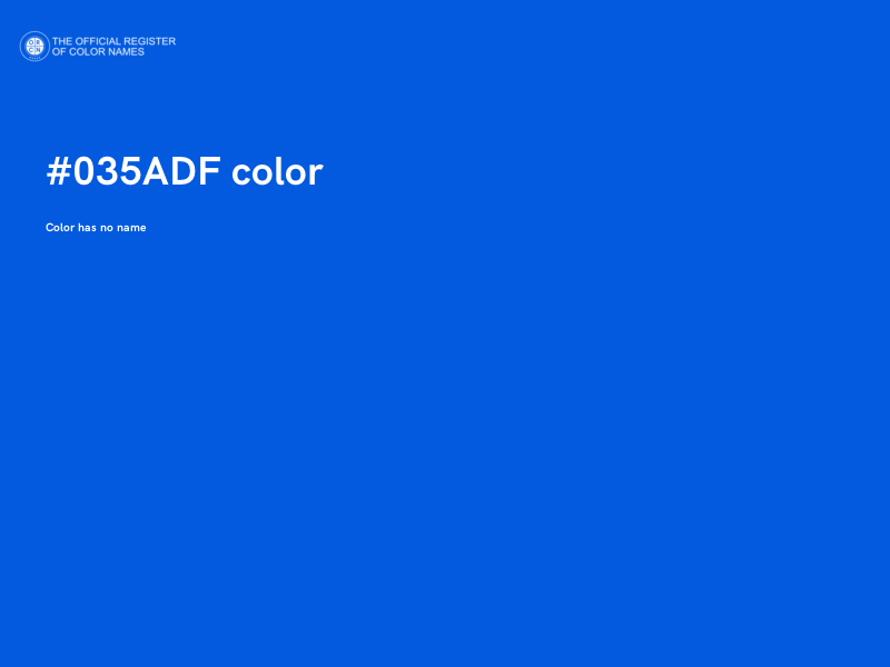 #035ADF color image
