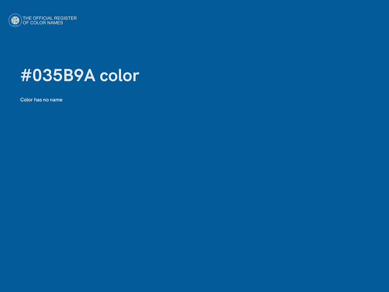 #035B9A color image