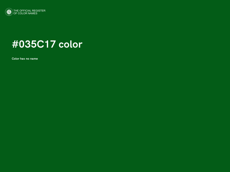 #035C17 color image