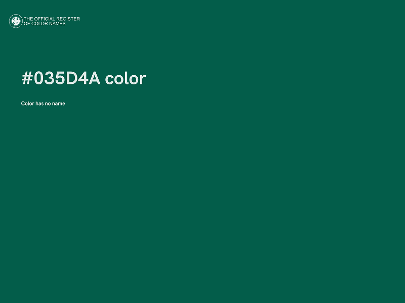 #035D4A color image