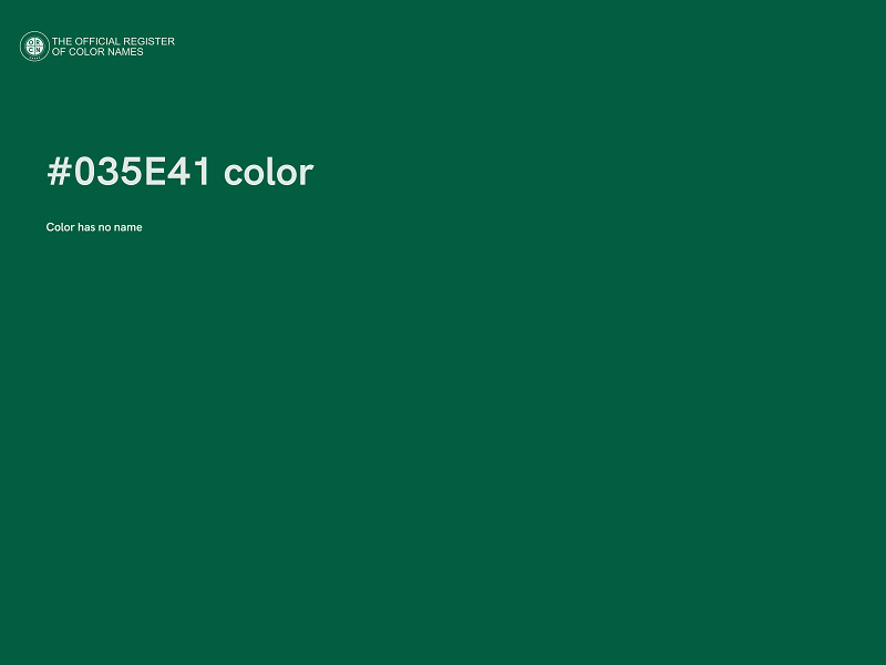 #035E41 color image
