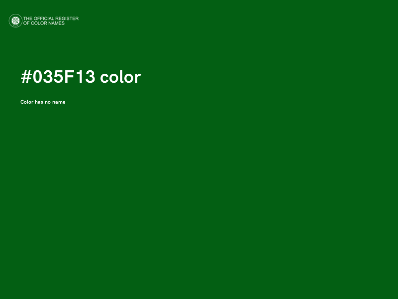 #035F13 color image