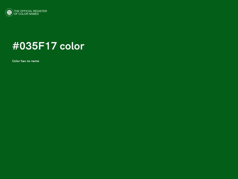 #035F17 color image