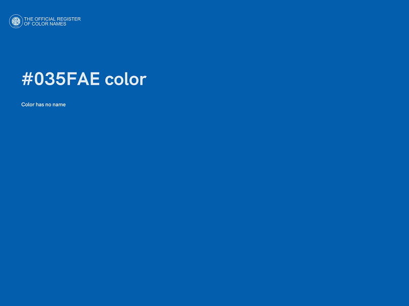 #035FAE color image