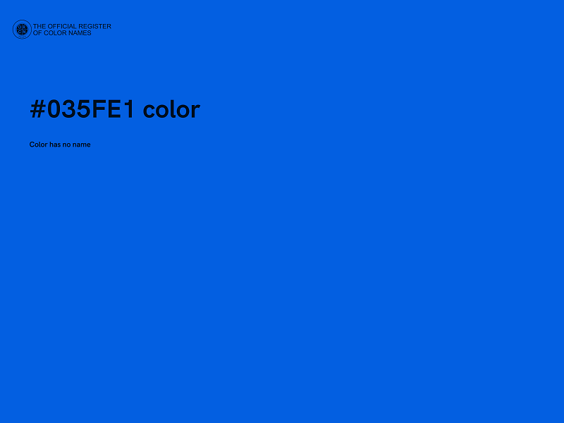 #035FE1 color image