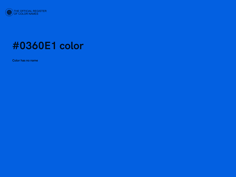 #0360E1 color image