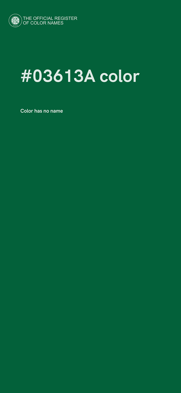 #03613A color image