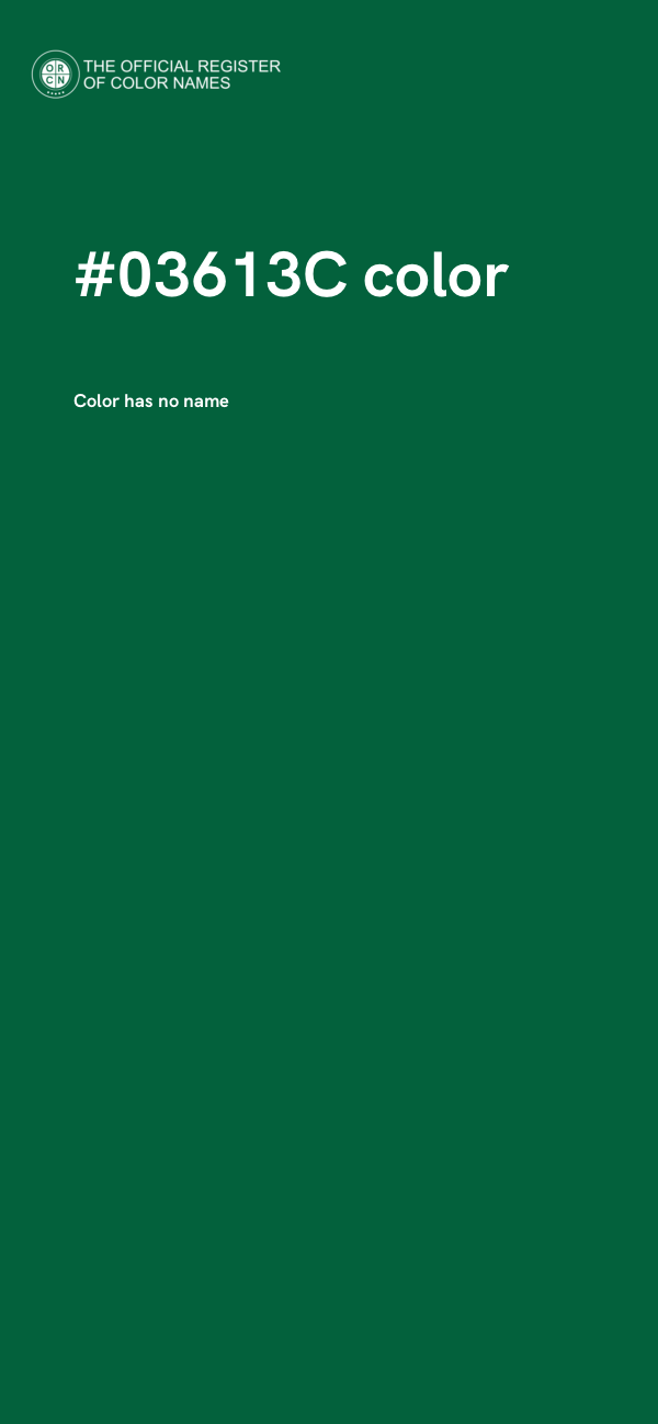 #03613C color image