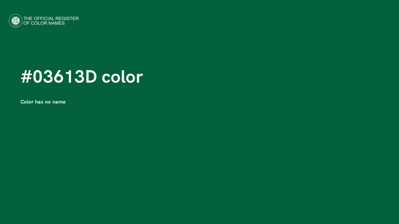#03613D color image