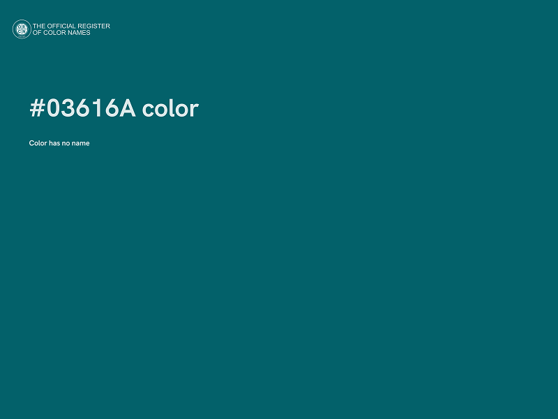 #03616A color image