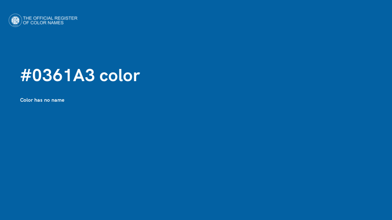 #0361A3 color image