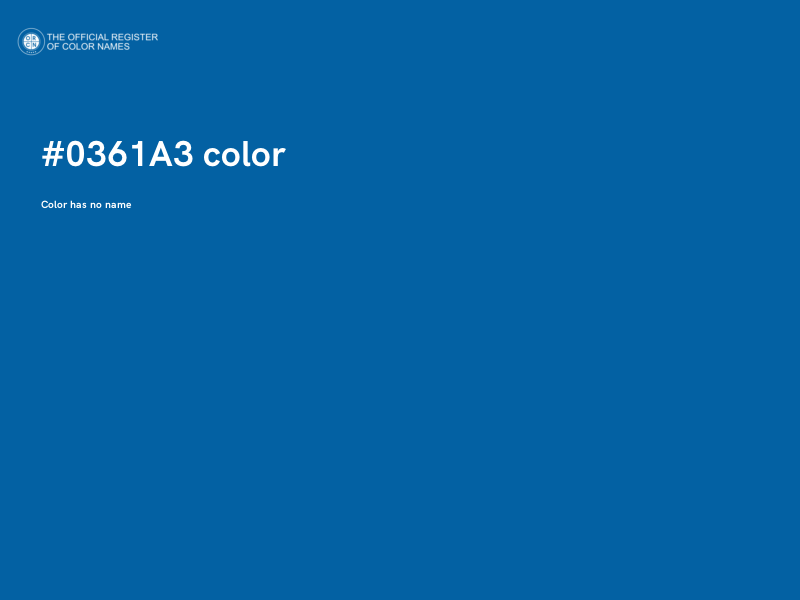 #0361A3 color image
