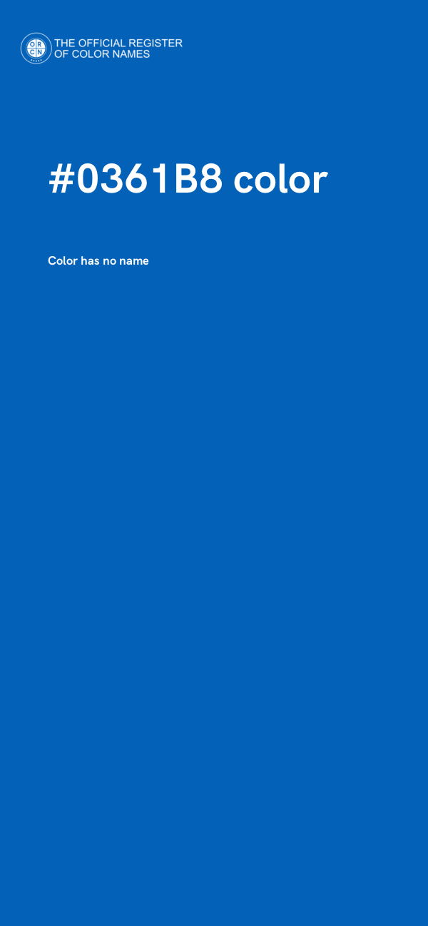 #0361B8 color image
