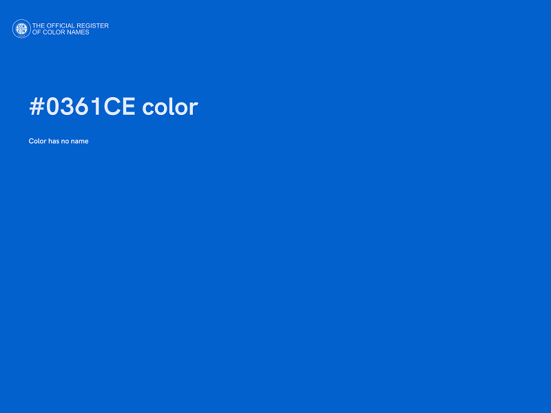 #0361CE color image