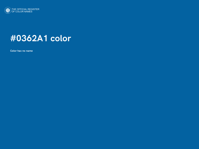 #0362A1 color image