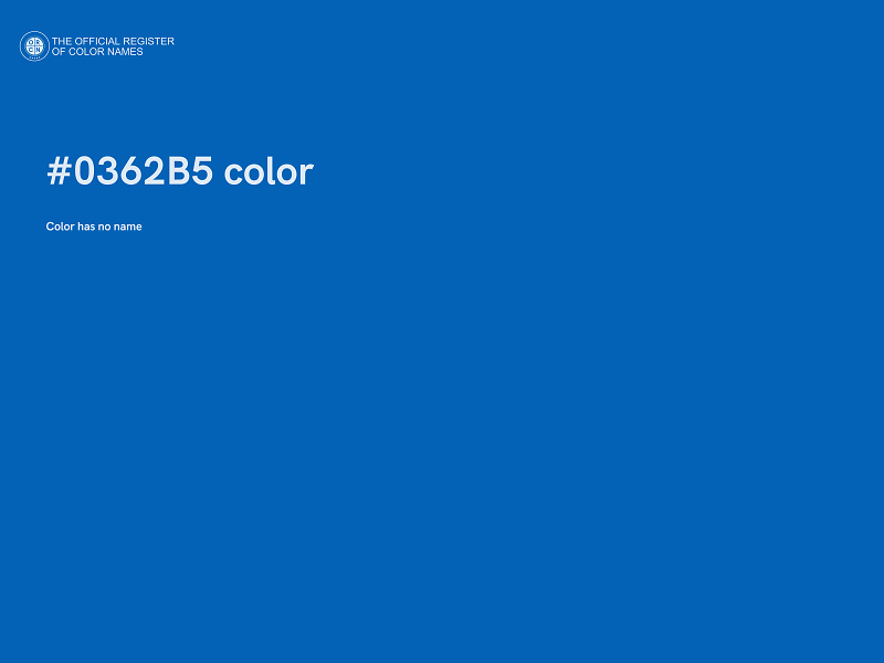#0362B5 color image