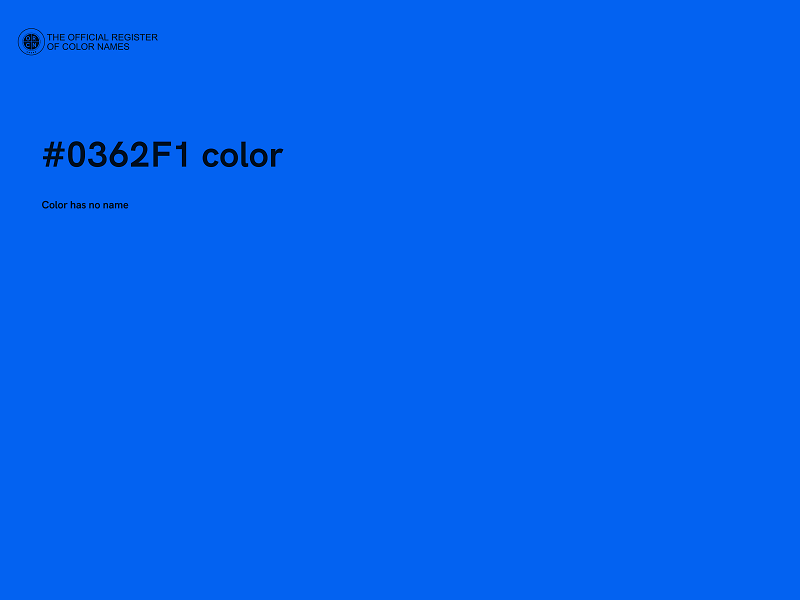 #0362F1 color image
