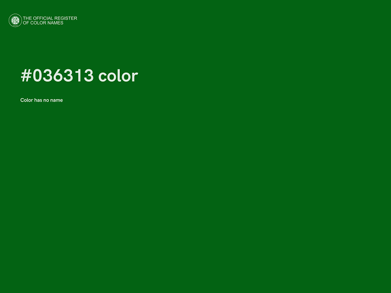 #036313 color image