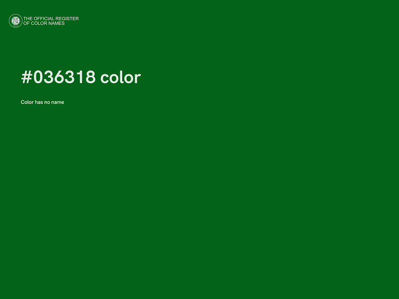 #036318 color image
