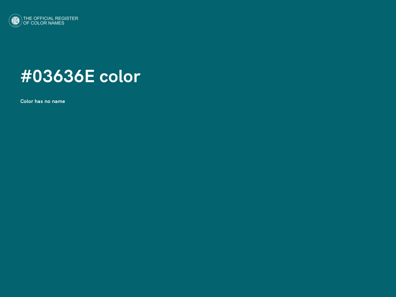 #03636E color image