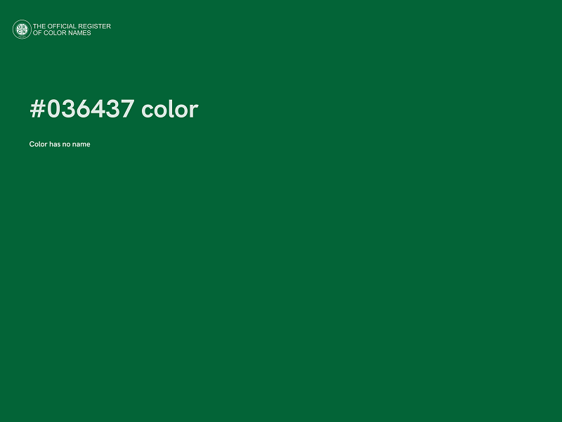 #036437 color image