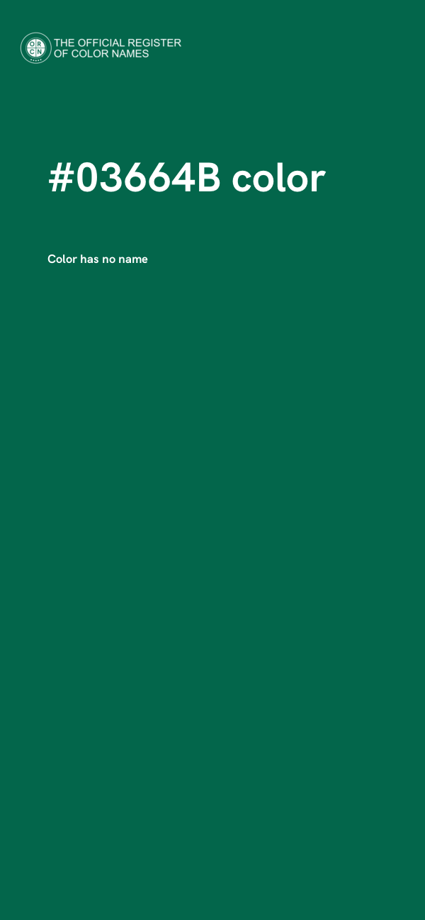 #03664B color image