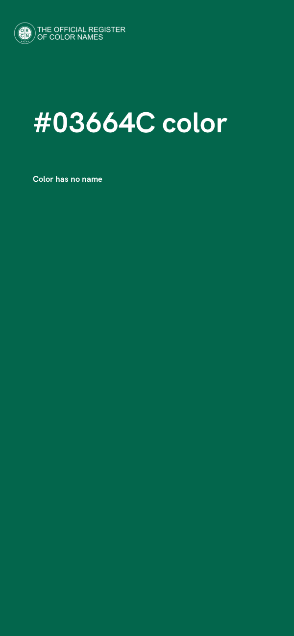 #03664C color image