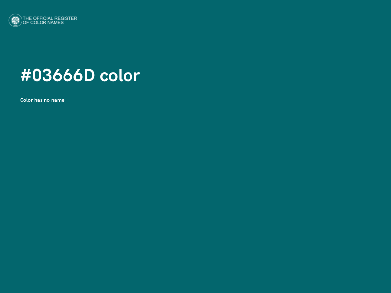 #03666D color image