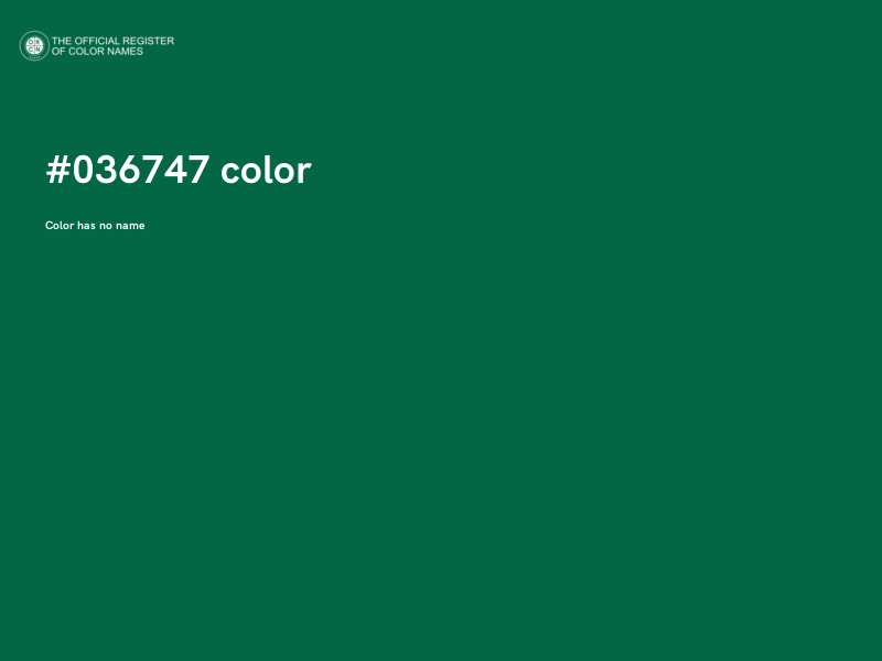 #036747 color image