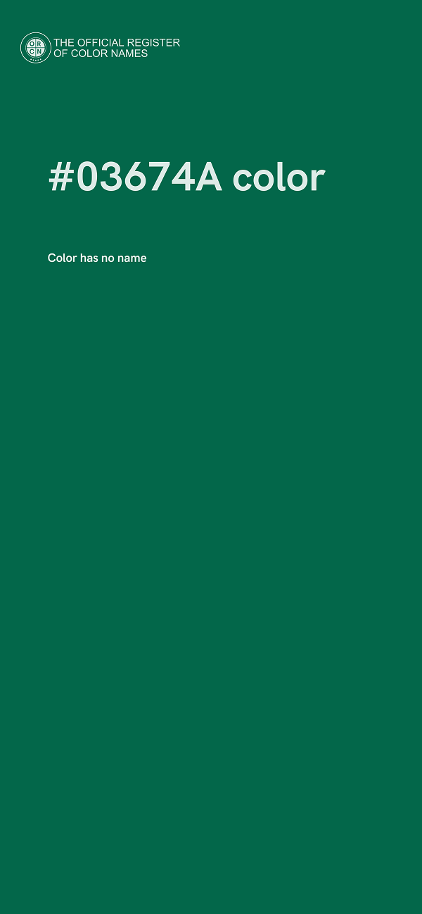 #03674A color image