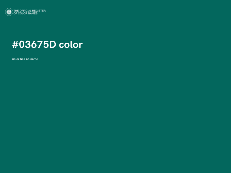 #03675D color image