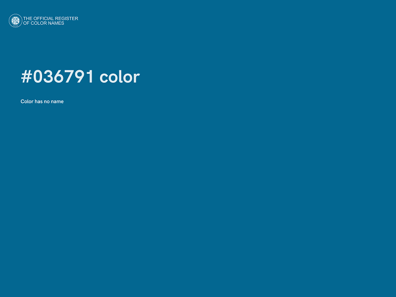 #036791 color image