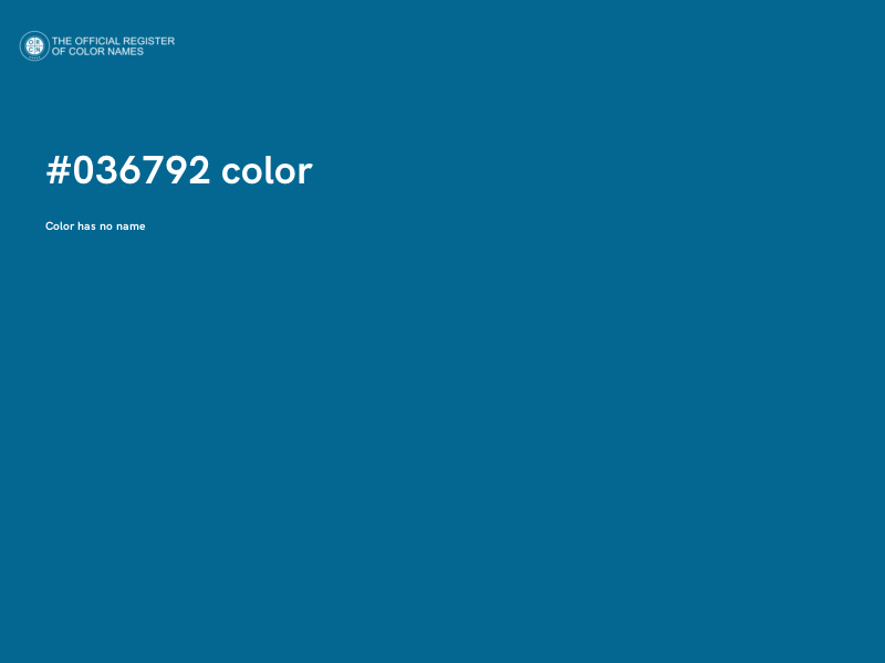 #036792 color image