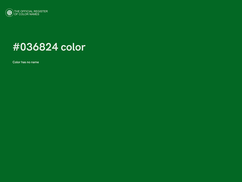 #036824 color image