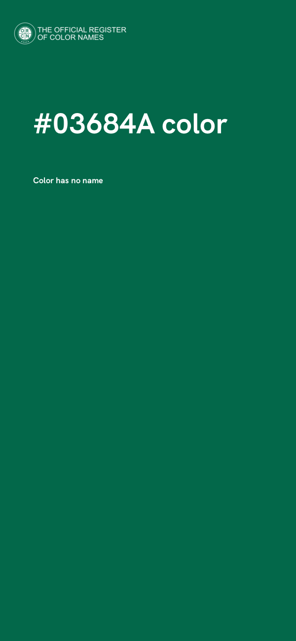 #03684A color image