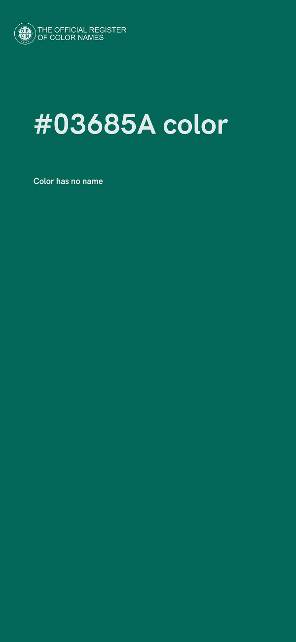 #03685A color image