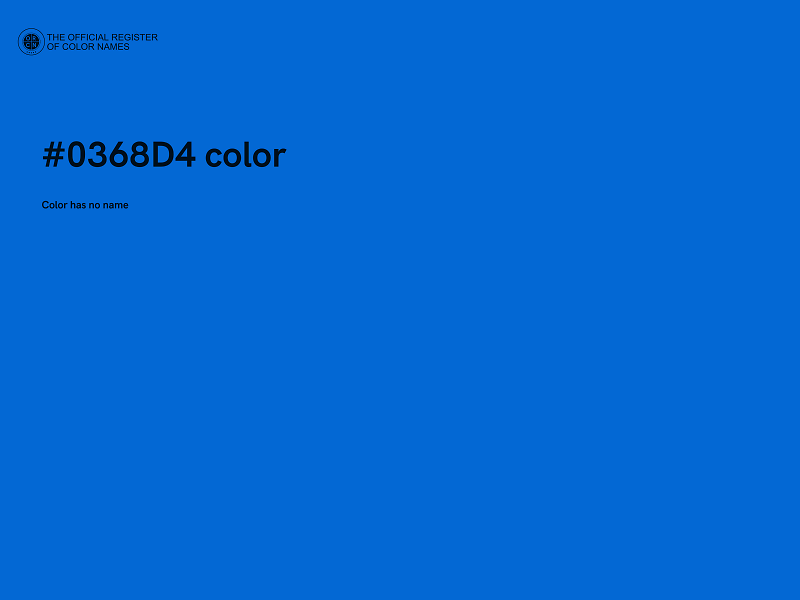 #0368D4 color image