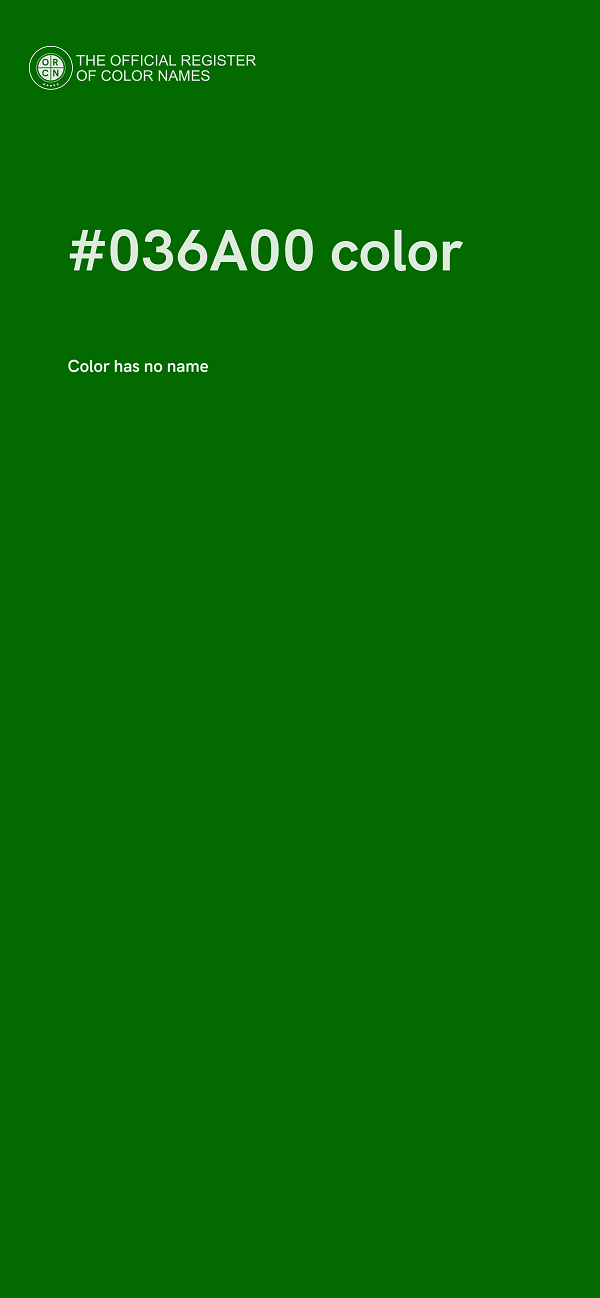 #036A00 color image
