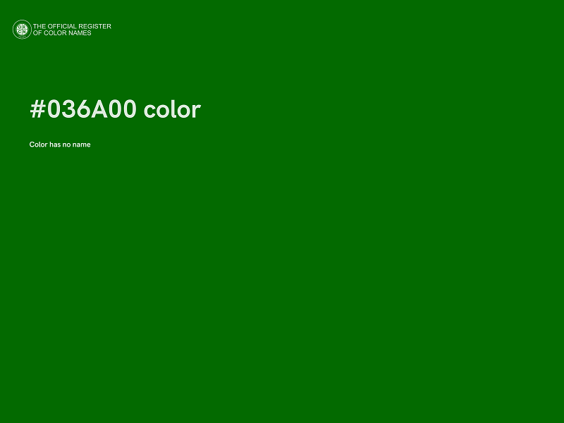 #036A00 color image