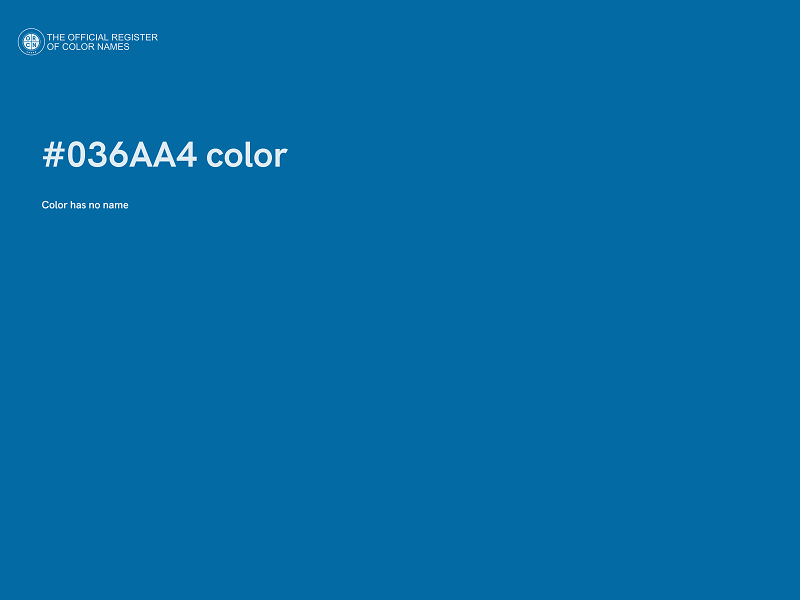 #036AA4 color image