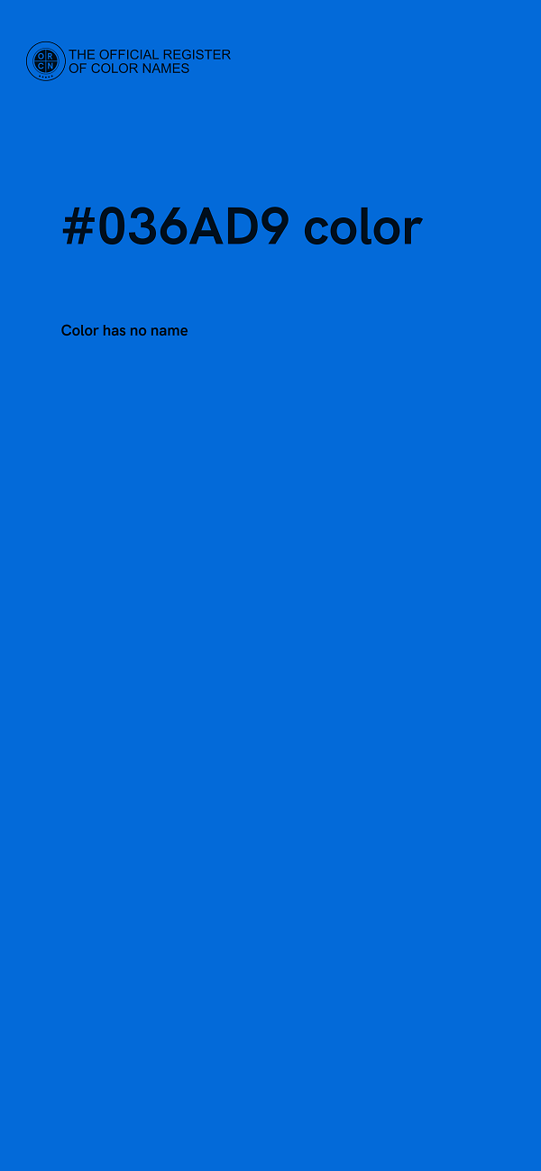 #036AD9 color image