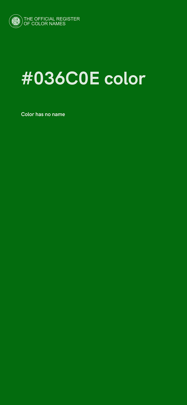#036C0E color image