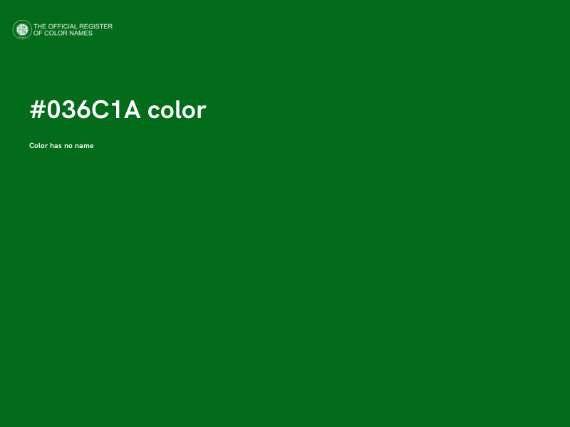#036C1A color image
