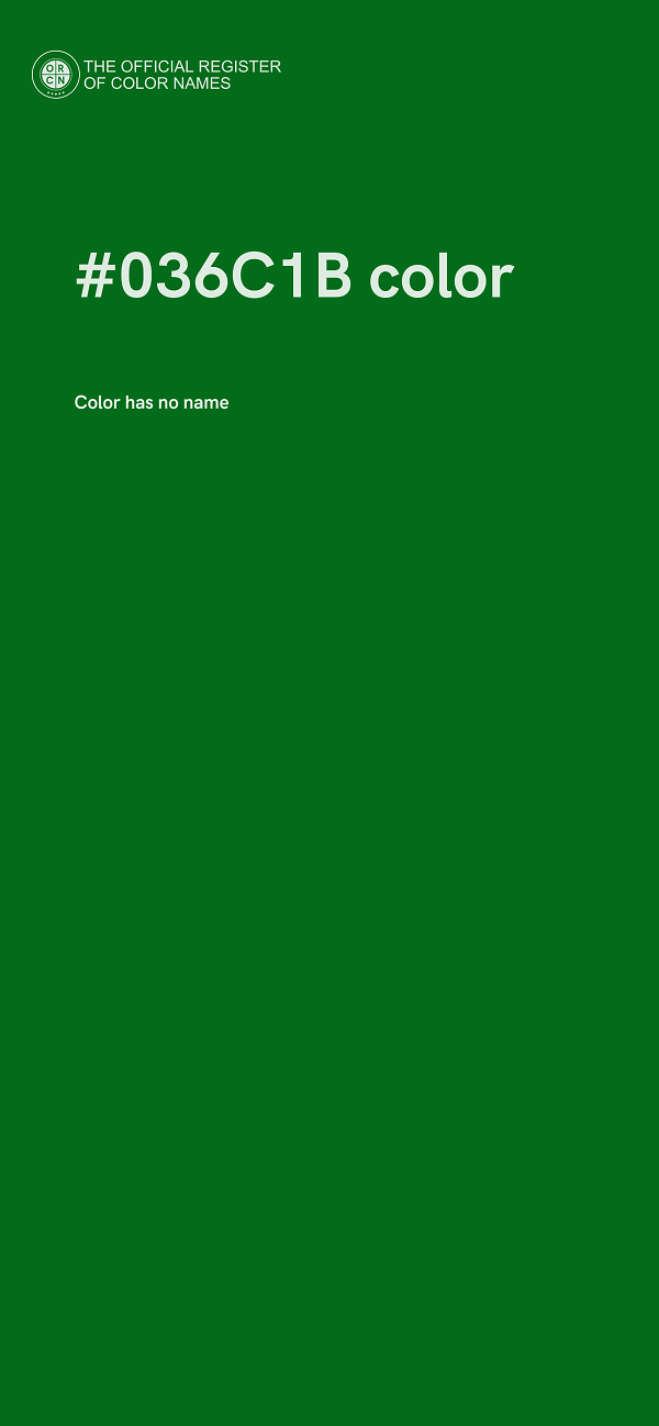 #036C1B color image