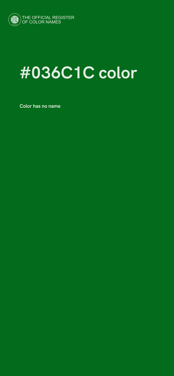 #036C1C color image