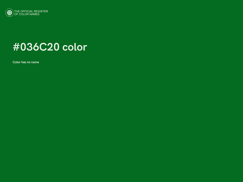 #036C20 color image
