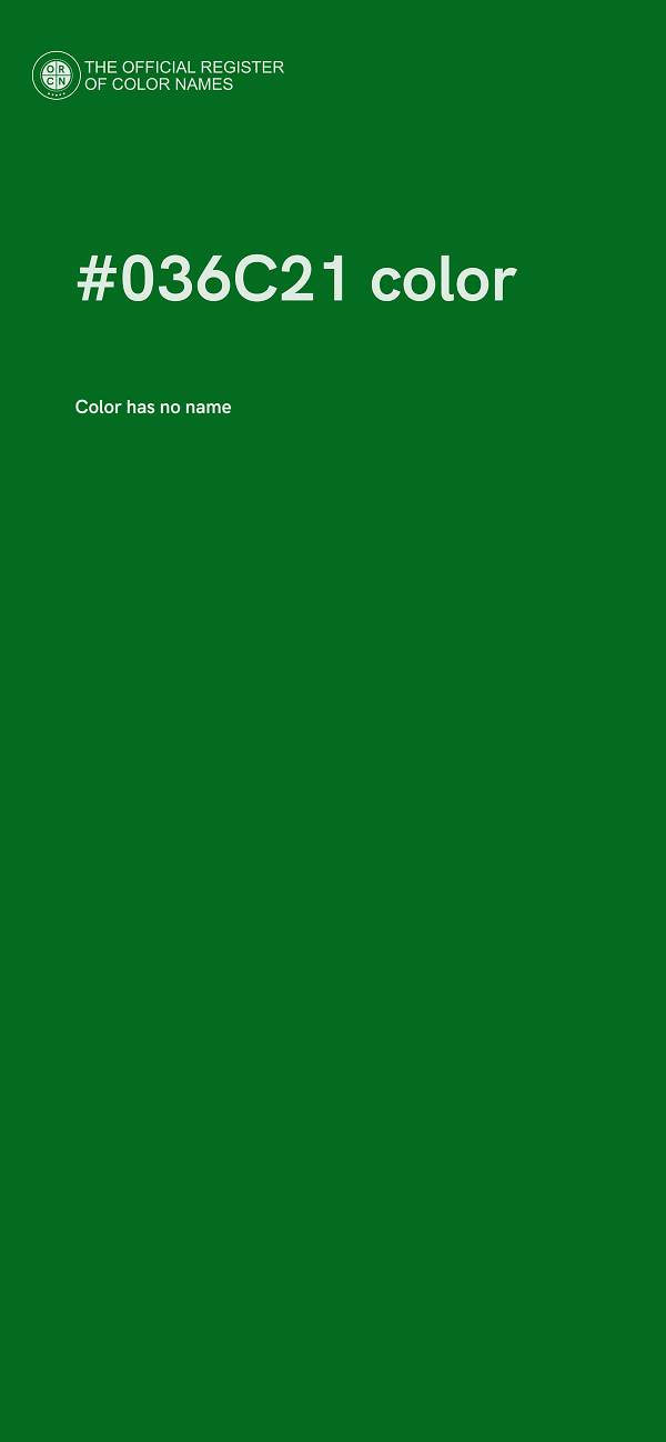 #036C21 color image