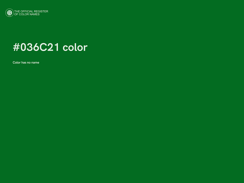 #036C21 color image