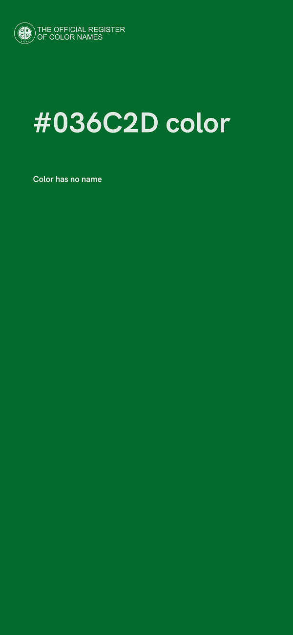 #036C2D color image